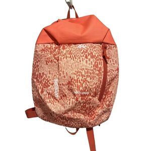 Decathlon Quechua Kids Coral Whit & Orange Printed Outdoor Hiking Backpack Small